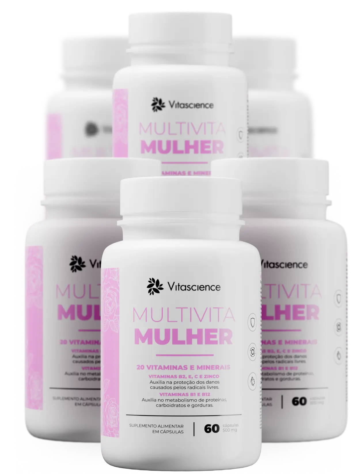 8 Potes Fórmula Multivita Mulher