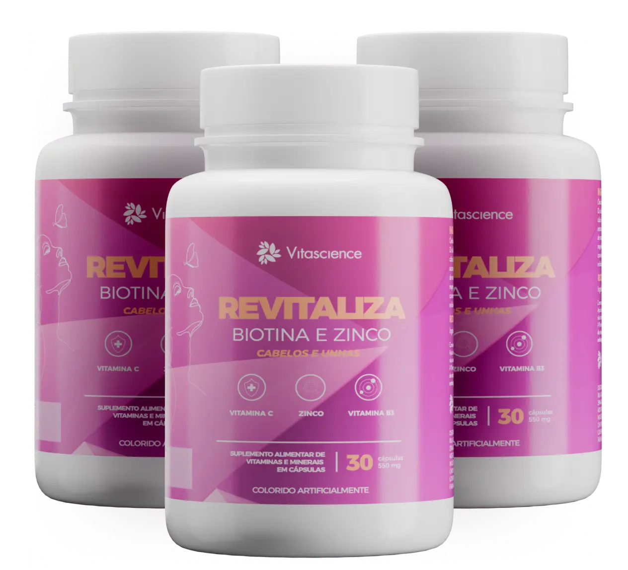 3 Potes Fórmula Revitaliza
